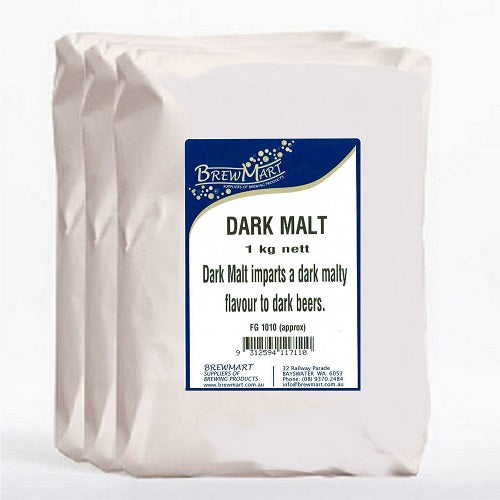 MALT DARK DRY 500gm BREWMART