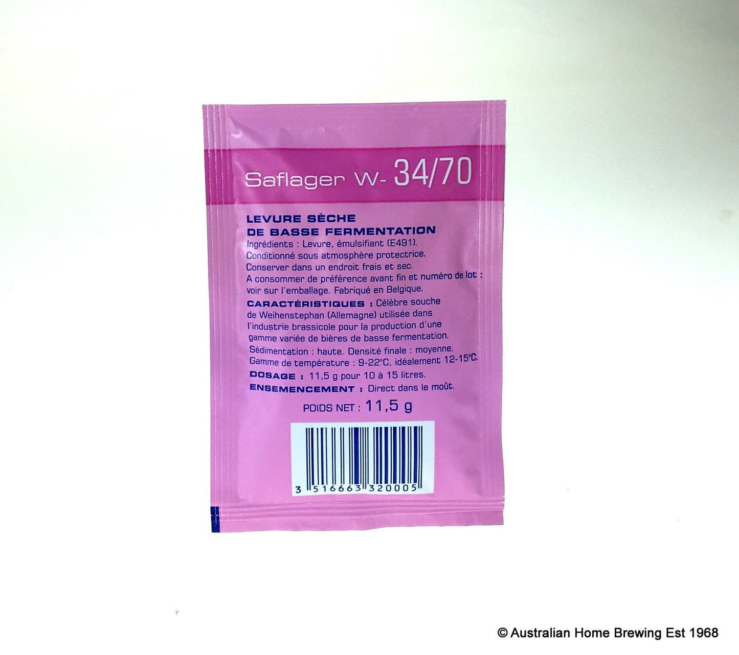 YEAST W34/70 SAFLAGER