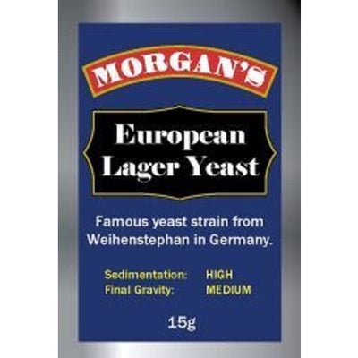 YEAST EUROPEAN LAGER 15gm MORGANS
