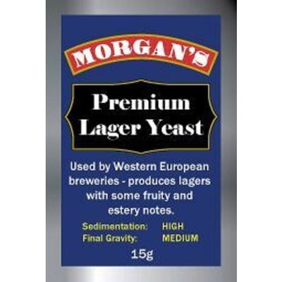 YEAST PREMIUM LAGER 15g MORGANS