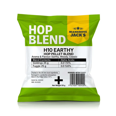 MJ H10 EARTHY HOP PELLET BLEND 50gm
