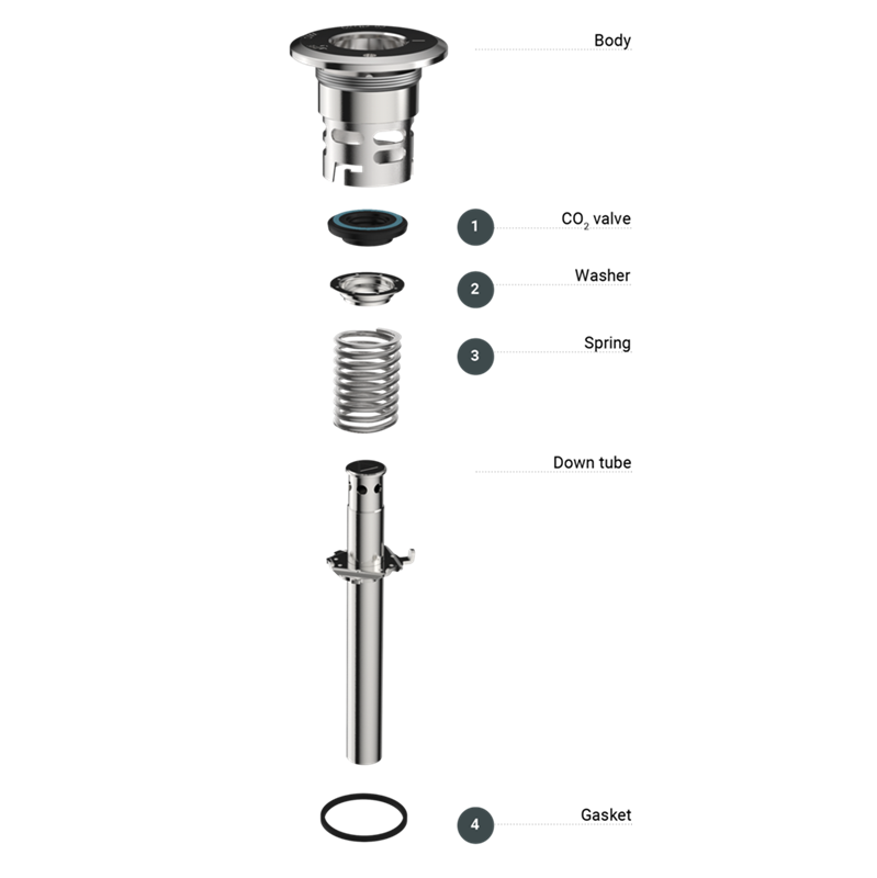 A TYPE KEG SPEAR TOP SEAL