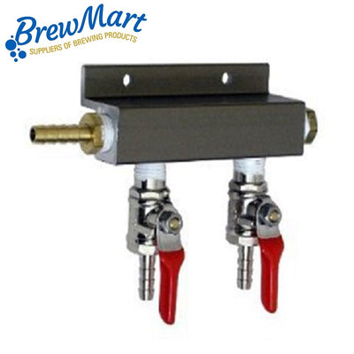 GAS MANIFOLD - 2 WAY 1/4