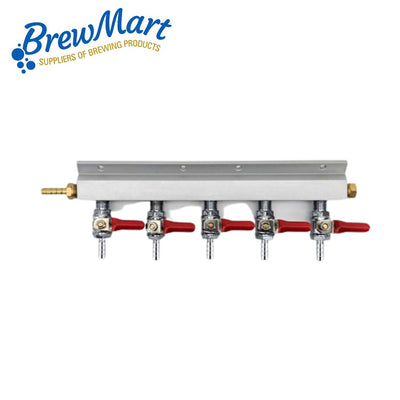 GAS MANIFOLD  -5 WAY 1/4