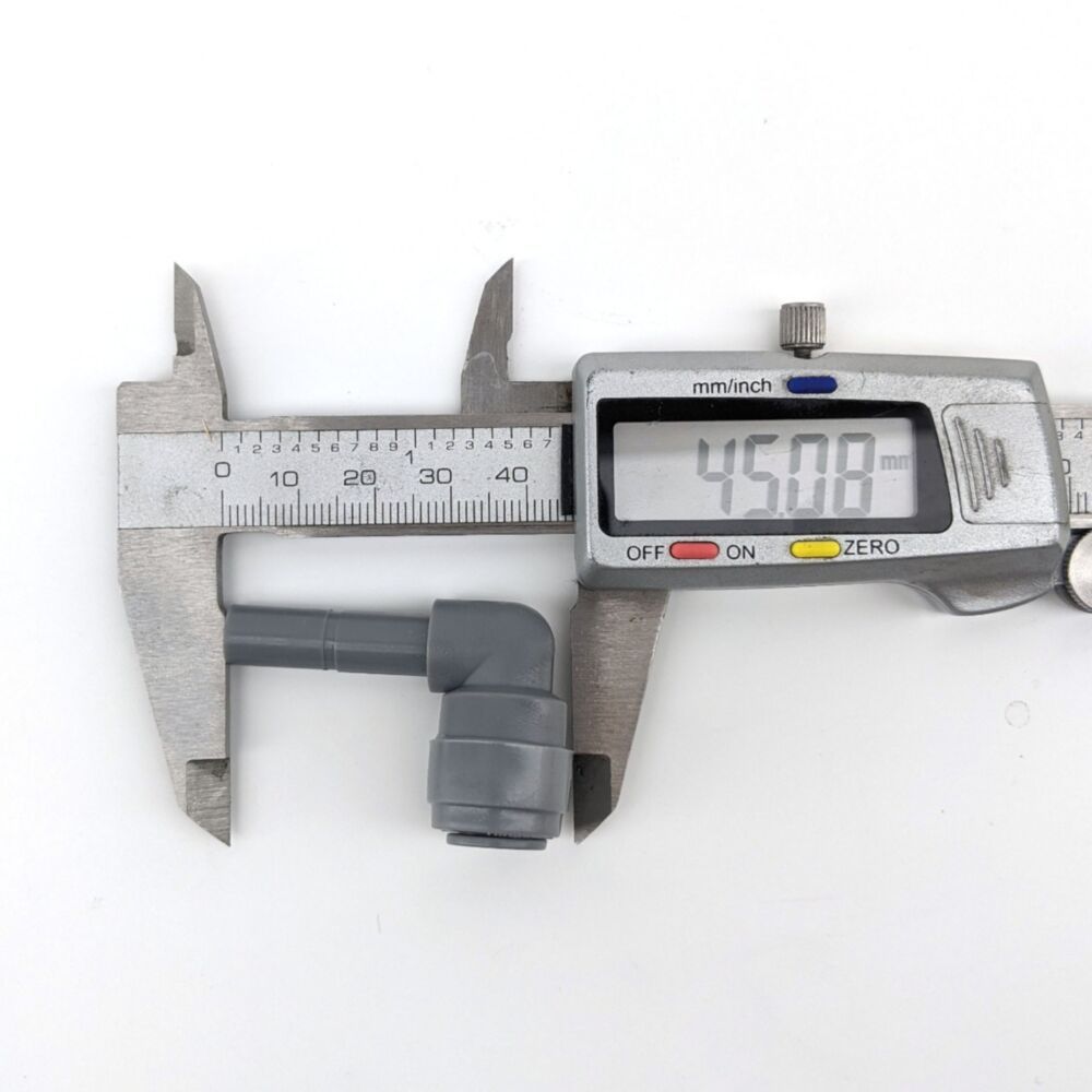 DT 8mm FEMALE x 8mm MALE ELBOW