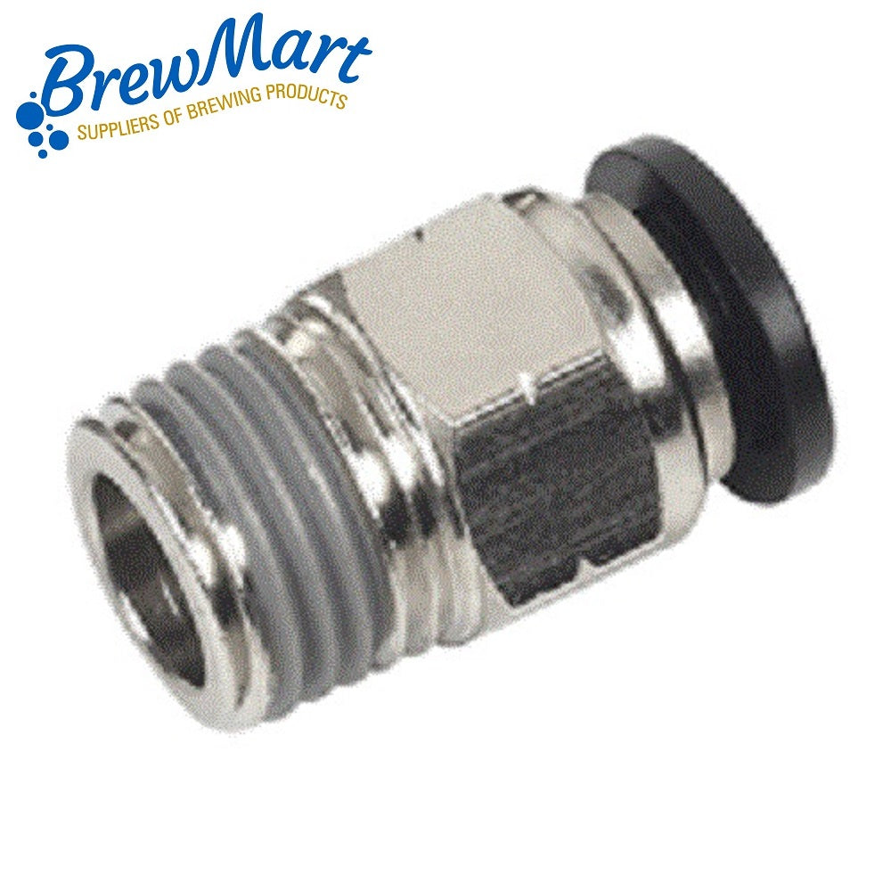 PUSH in FITTING 8mm x 1/4"