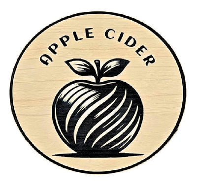 TAP HANDLE WOOD GRAIN INSERT - APPLE CIDER