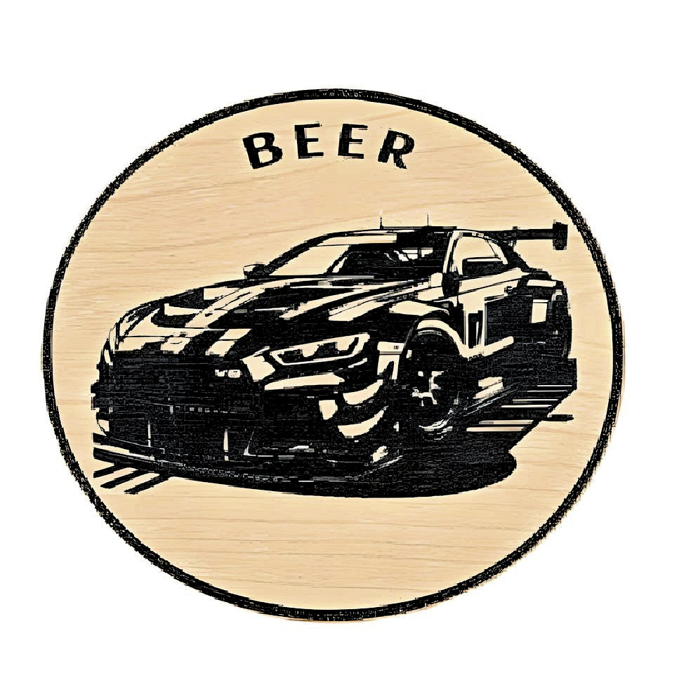TAP HANDLE WOOD GRAIN INSERT - BEER