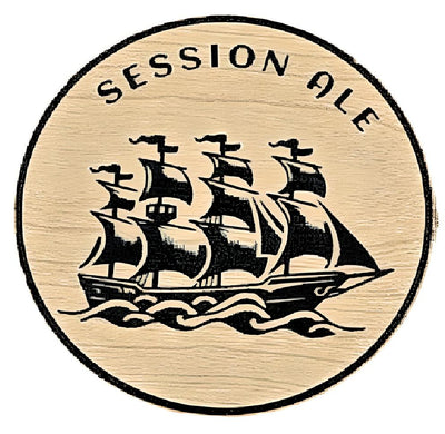 TAP HANDLE WOOD GRAIN INSERT - SESSION ALE