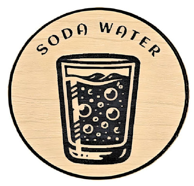 TAP HANDLE WOOD GRAIN INSERT - SODA WATER