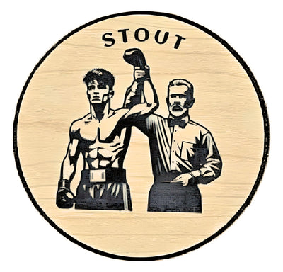 TAP HANDLE WOOD GRAIN INSERT - STOUT