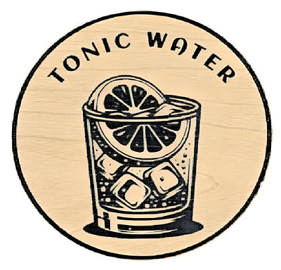 TAP HANDLE WOOD GRAIN INSERT - TONIC WATER