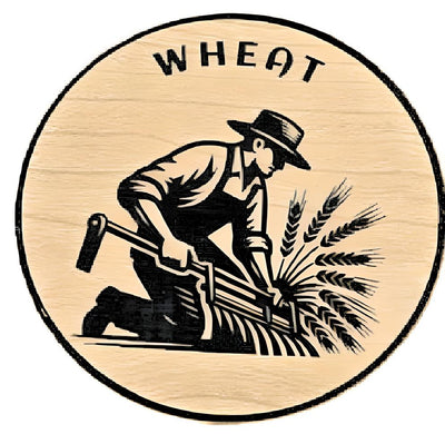 TAP HANDLE WOOD GRAIN INSERT - WHEAT BEER