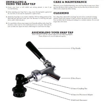 PARTY TAP with PLASTIC DISCONNECT