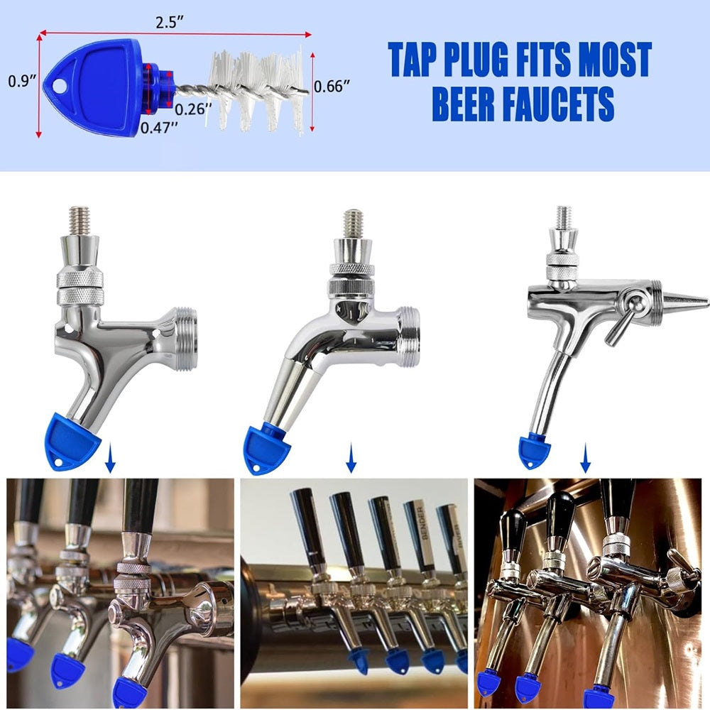 TAP HYGIENE PLUG & BRUSH x 5