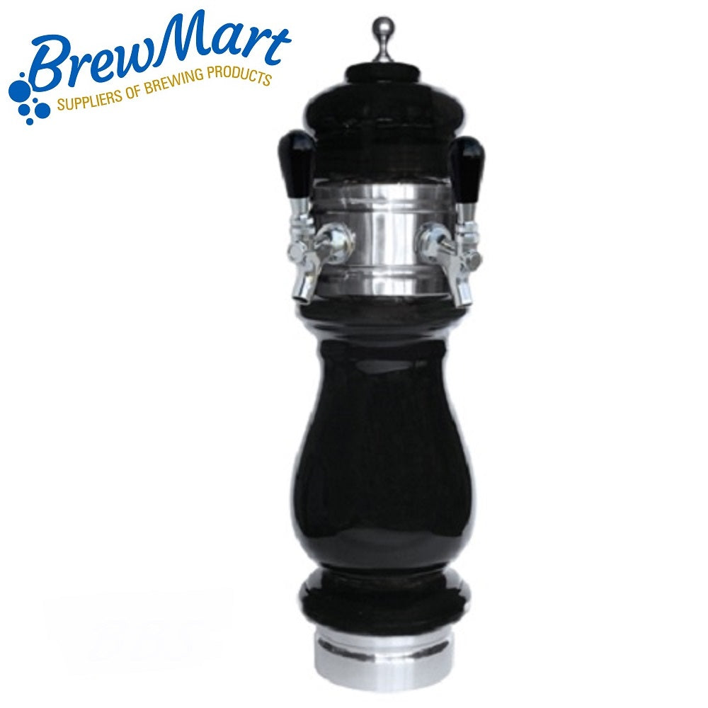 TOWER - BLACK CERAMIC TWIN TAP