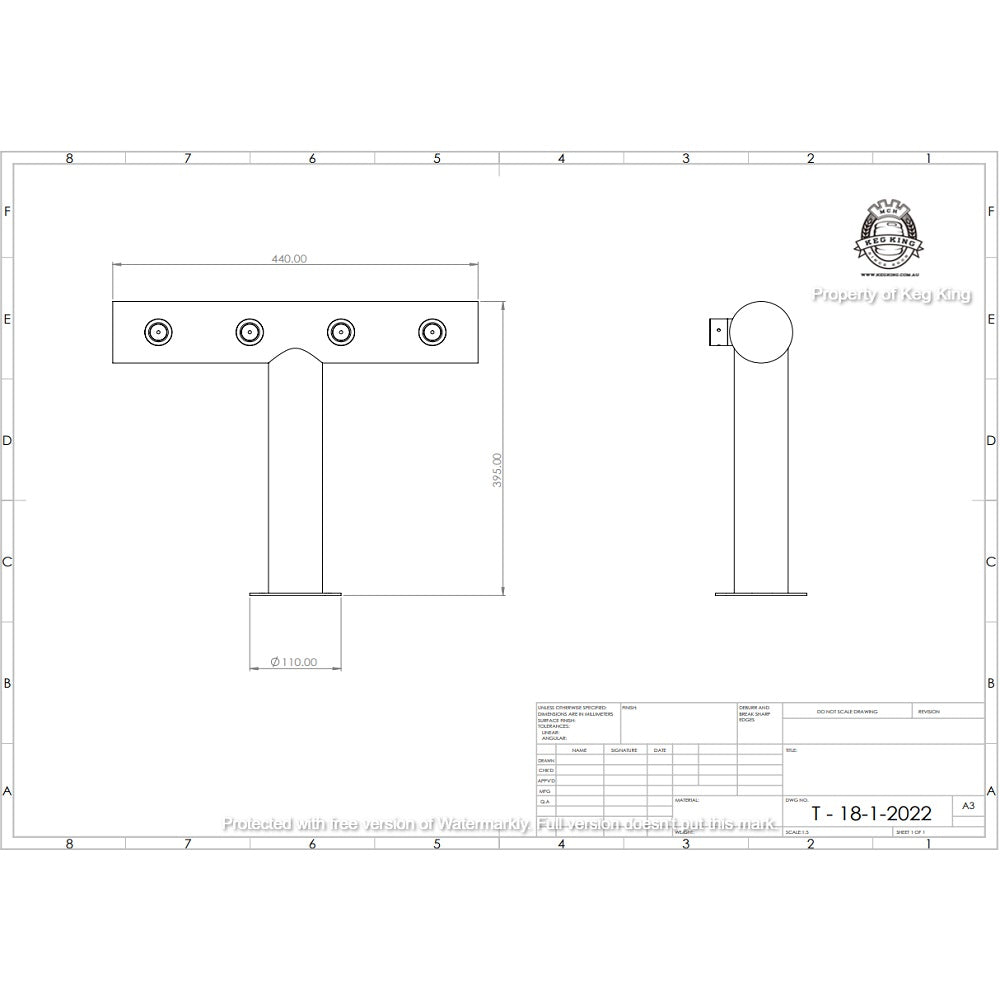 TOWER - ULTRA T FONT - 4 TAP