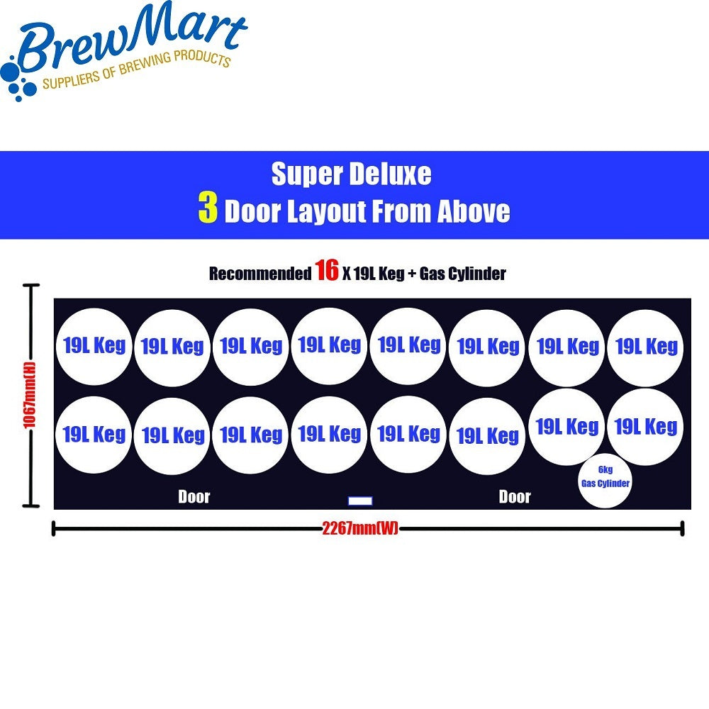 SUPER DELUXE 3 DOOR FRIDGE