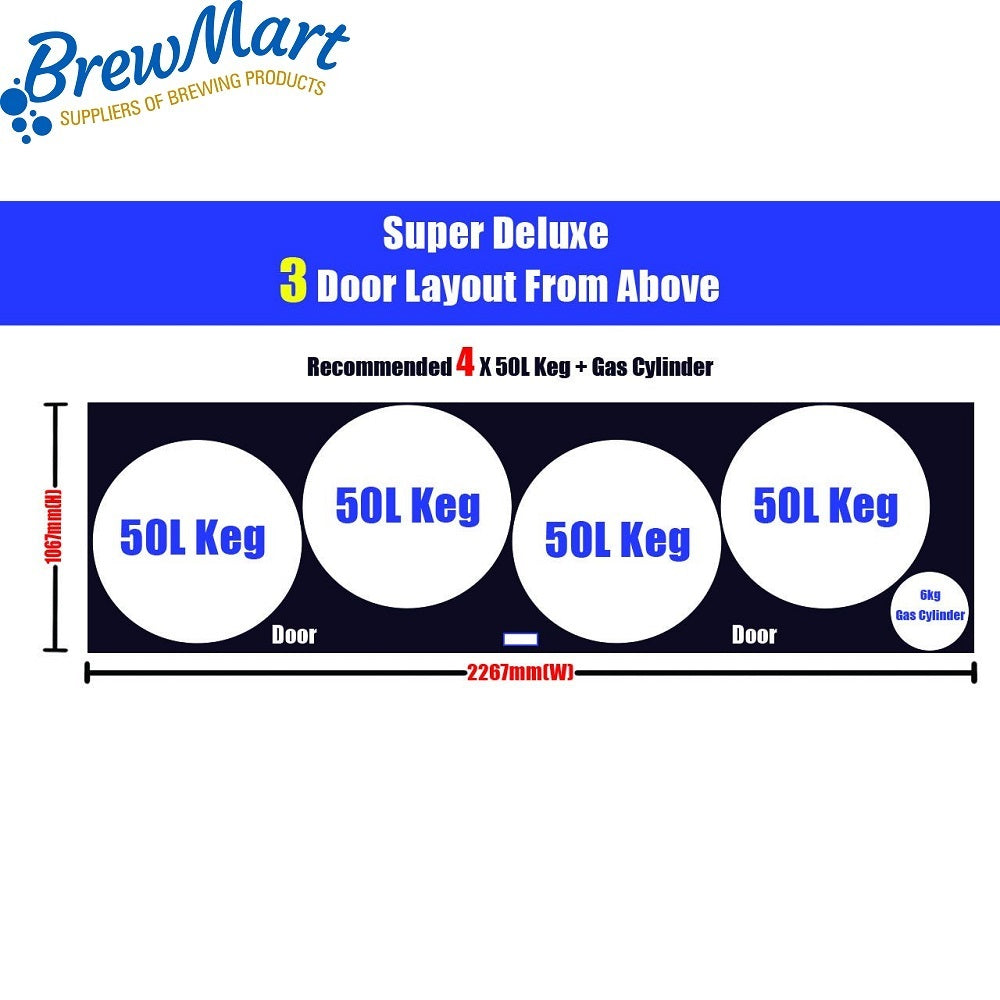 SUPER DELUXE 3 DOOR FRIDGE