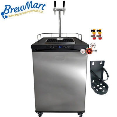 KEGERATOR X - 2 TAP SUPER SLIM TOWER WITH NUKATAPS