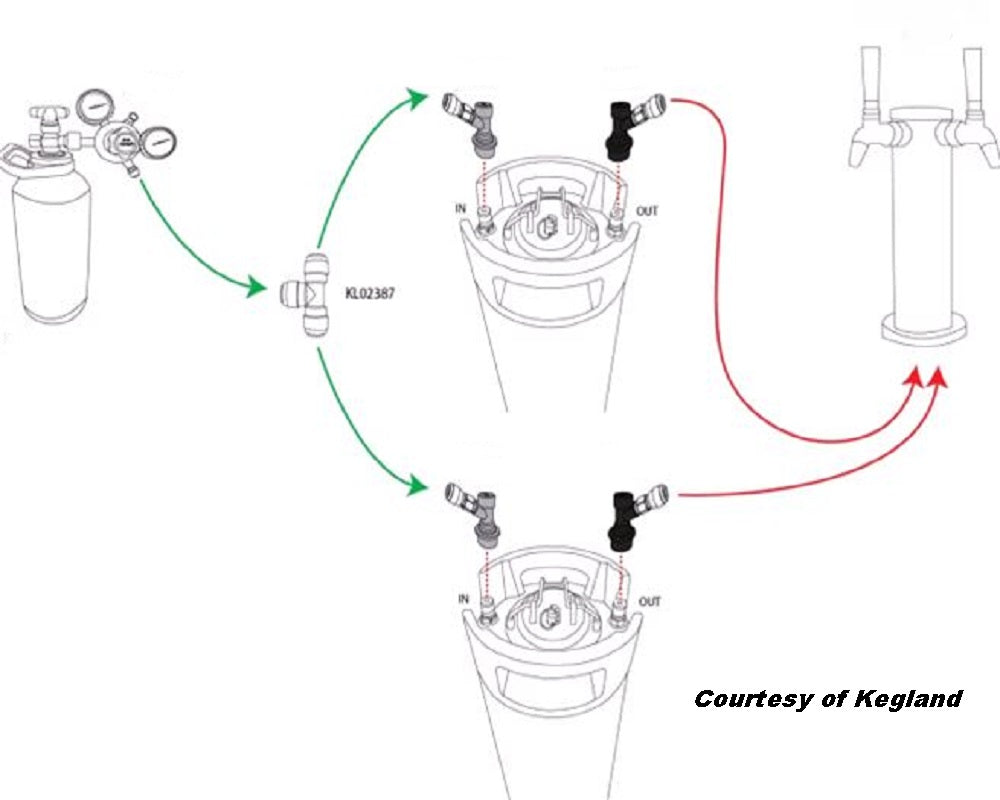KEGERATOR X - 2 TAP TOWER WITH NUKATAPS
