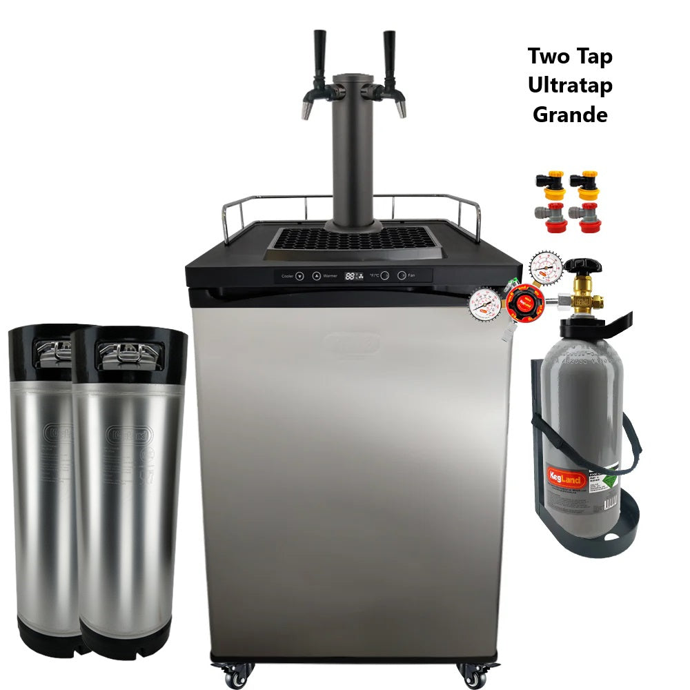 KEGERATOR X - 2 TAP GRANDE WITH BLACK ULTRATAPS