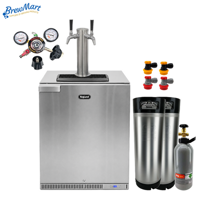 KEGERATOR - 2 TAP GRANDE BUILT IN