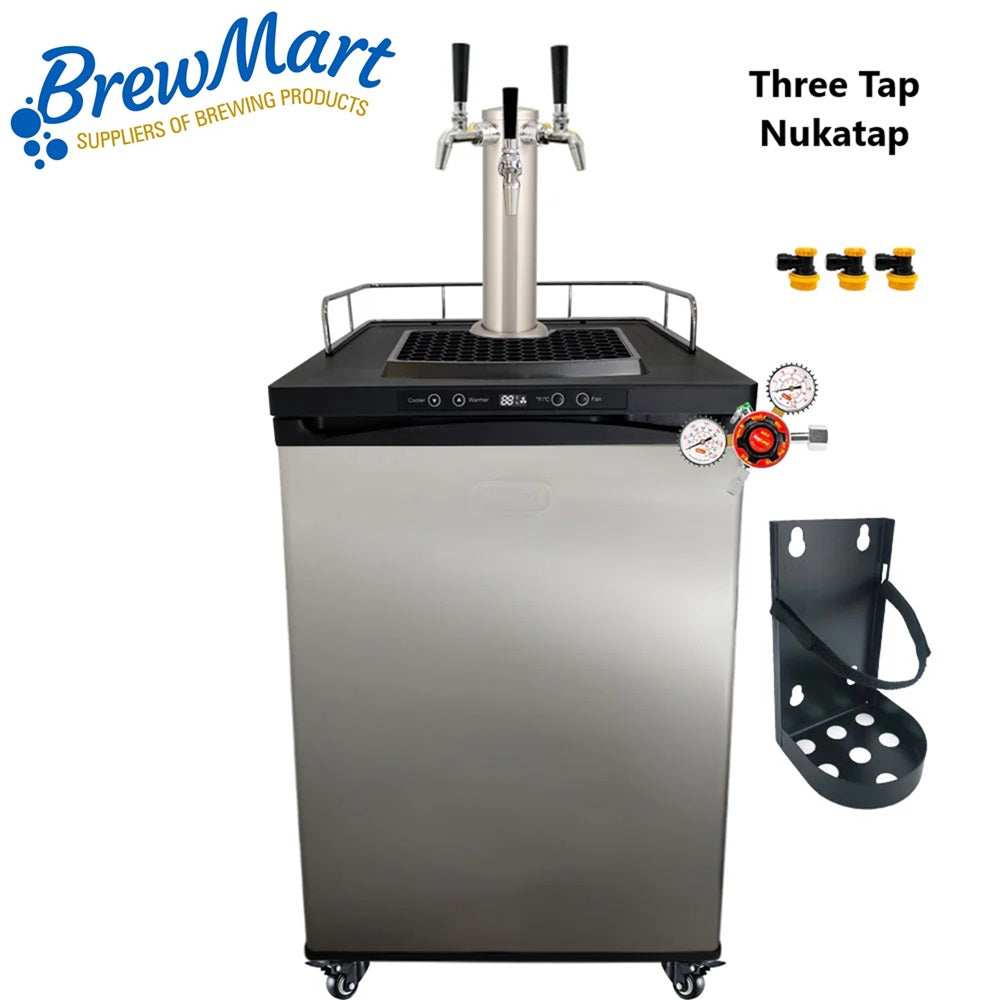 KEGERATOR X - 3 TAP TOWER WITH NUKATAPS