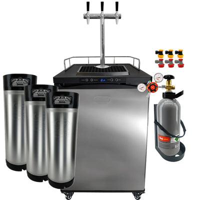 KEGERATOR X - 3 TAP TOWER GRANDE WITH NUKATAPS