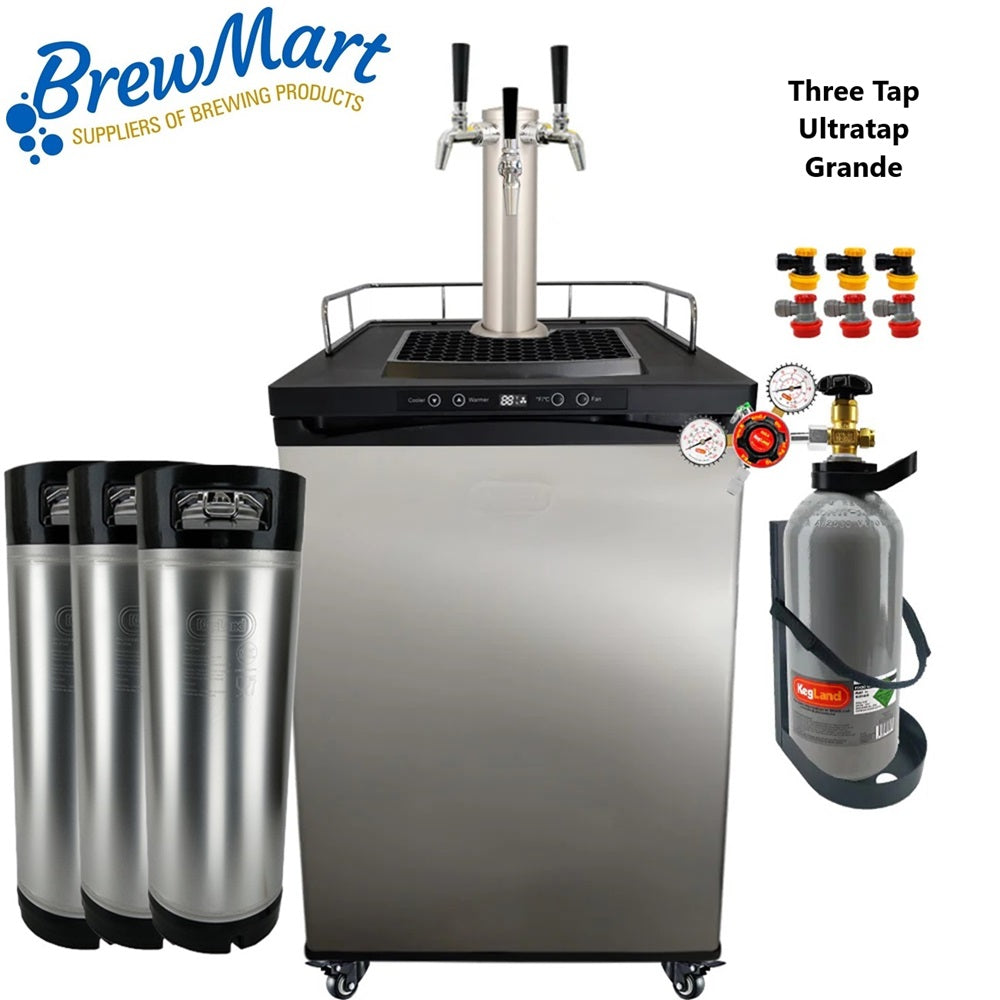 KEGERATOR X - 3 TAP TOWER GRANDE WITH ULTRATAPS