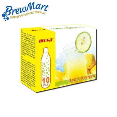 SODA CARTRIDGE 8gm unthreaded - BOX of 10