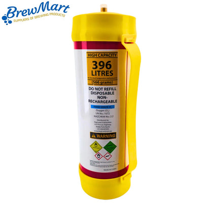 OXYGEN 3.3 litre DISPOSABLE GAS BOTTLE