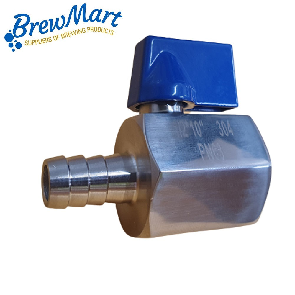 BALL VALVE 1/2 x 10mm Barb