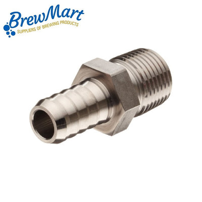 BARB 1/4 x 3/8 MBSP STRAIGHT