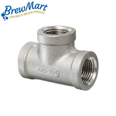 TEE - 1/2 STAINLESS BSP