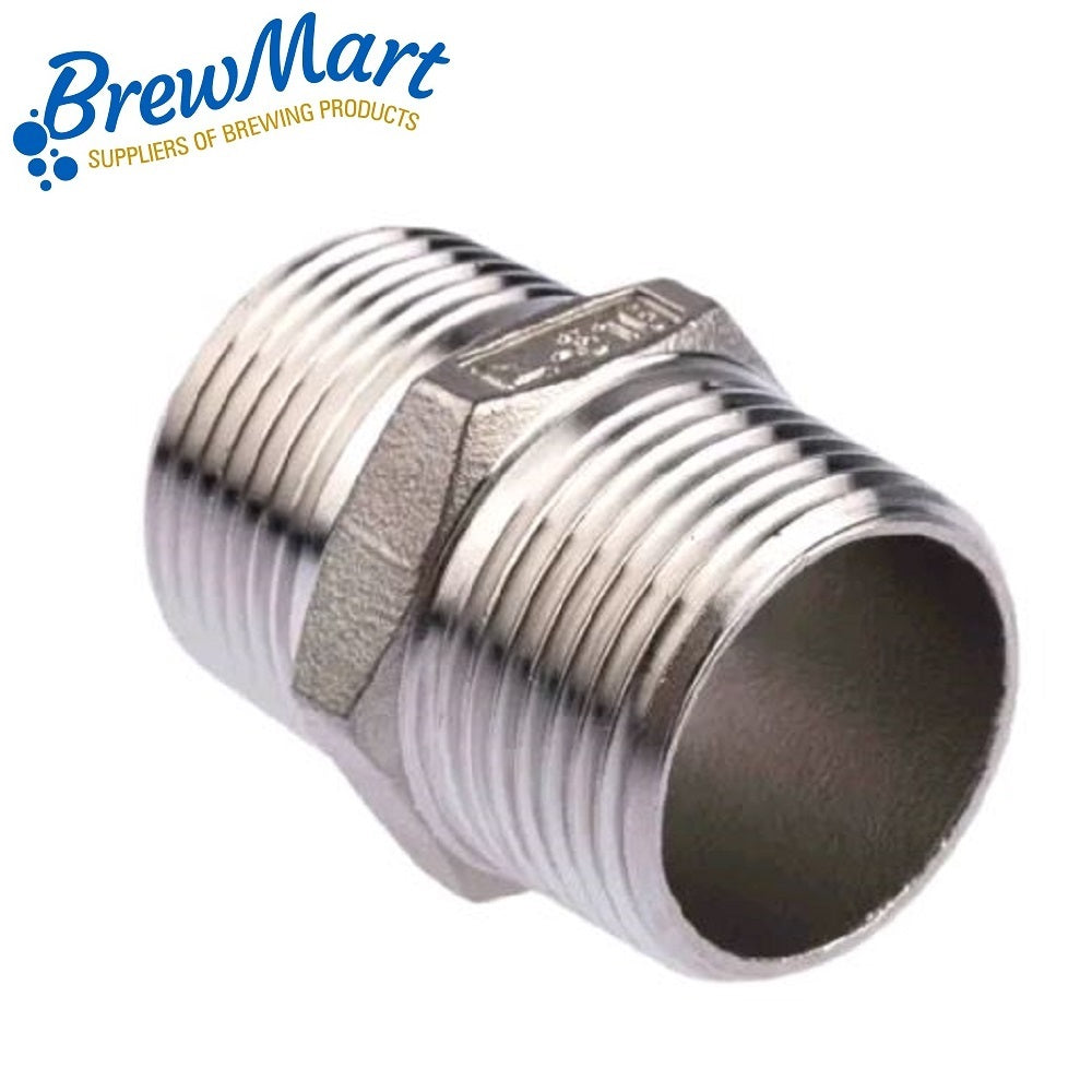 NIPPLE S/S 1/2 BSP x 1.5