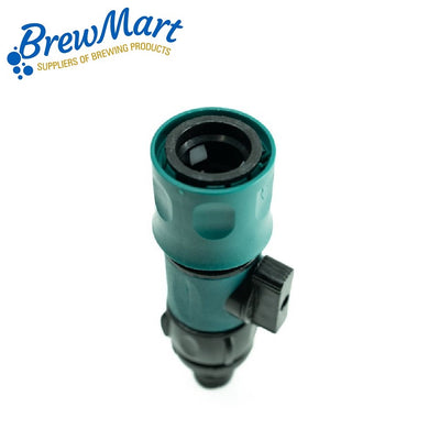 HOSE CONNECTOR WITH BALL VALVE