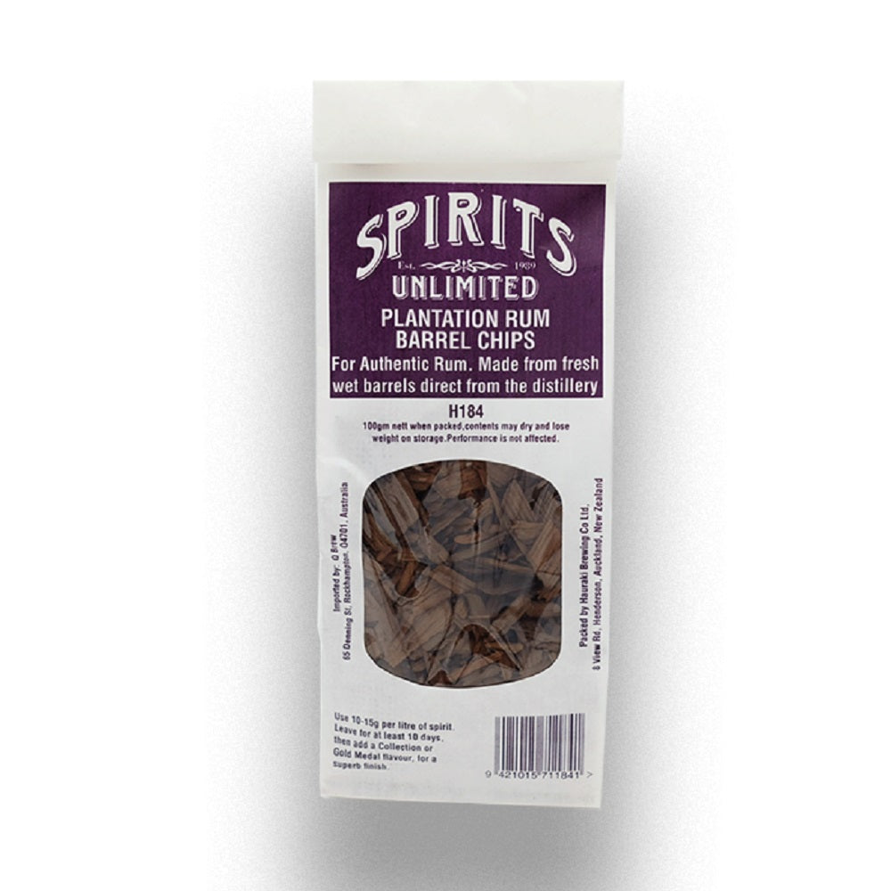 CHIPS SU PLANTATION RUM OAK 100gm