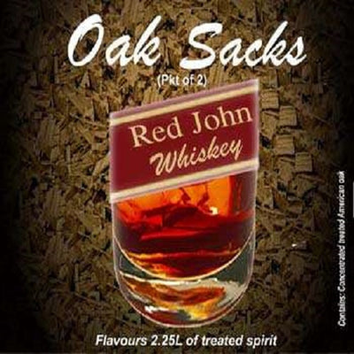 OAK SACKS RED JOHN WHISKEY