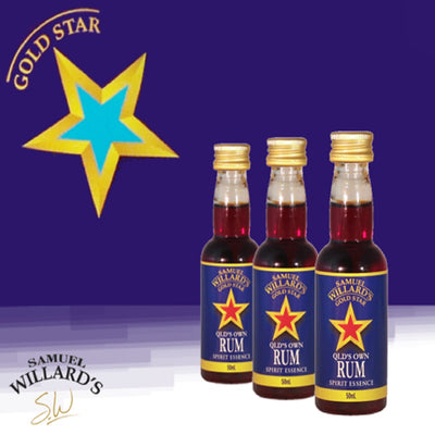 SAMUEL WILLARDS GOLD STAR QLDS OWN RUM