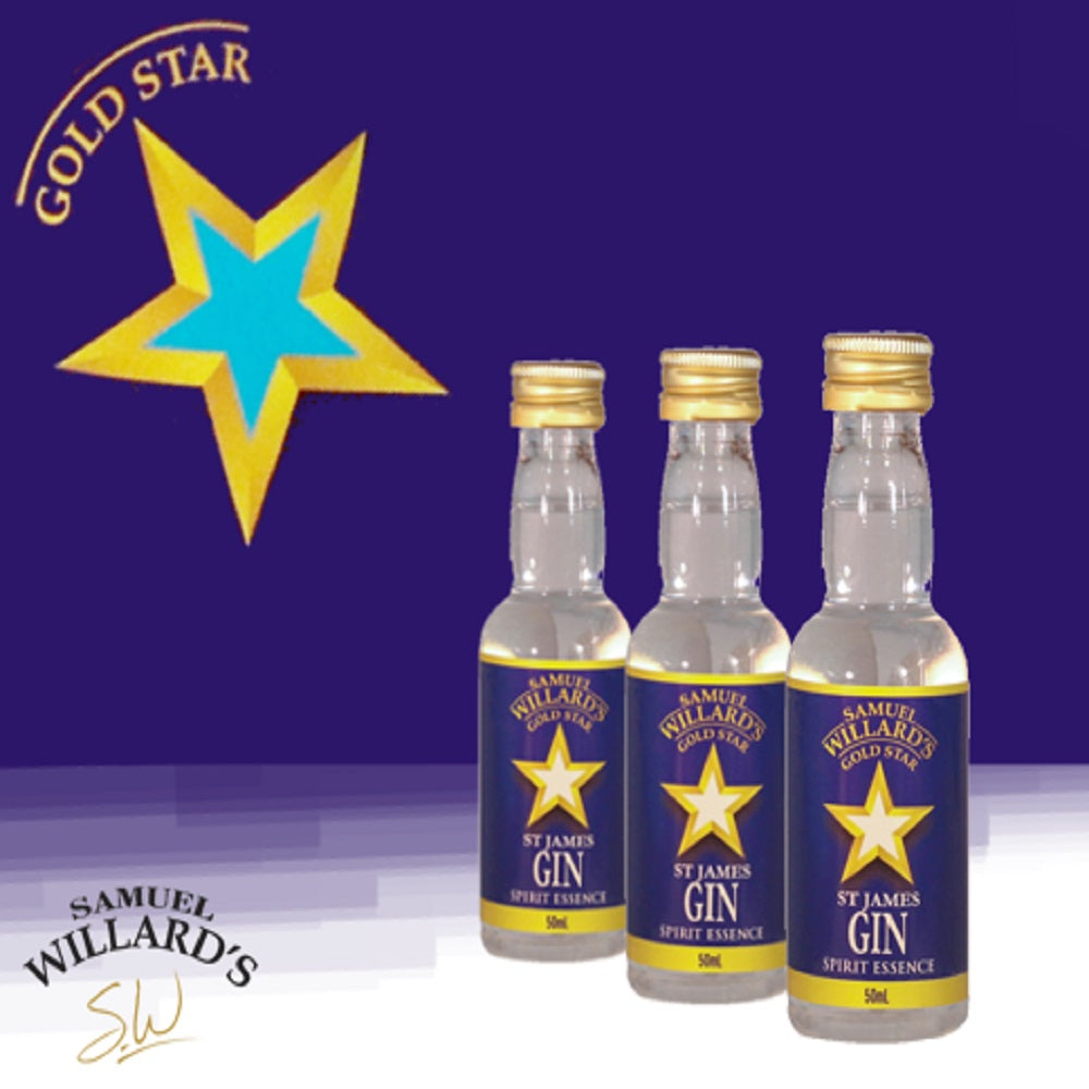 SAMUEL WILLARDS GOLD STAR ST JAMES GIN