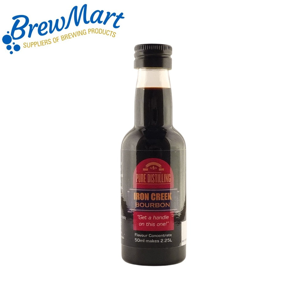 PURE DISTILLING IRON CREEK BOURBON ( KNOB CREEK BOURBON STYLE )