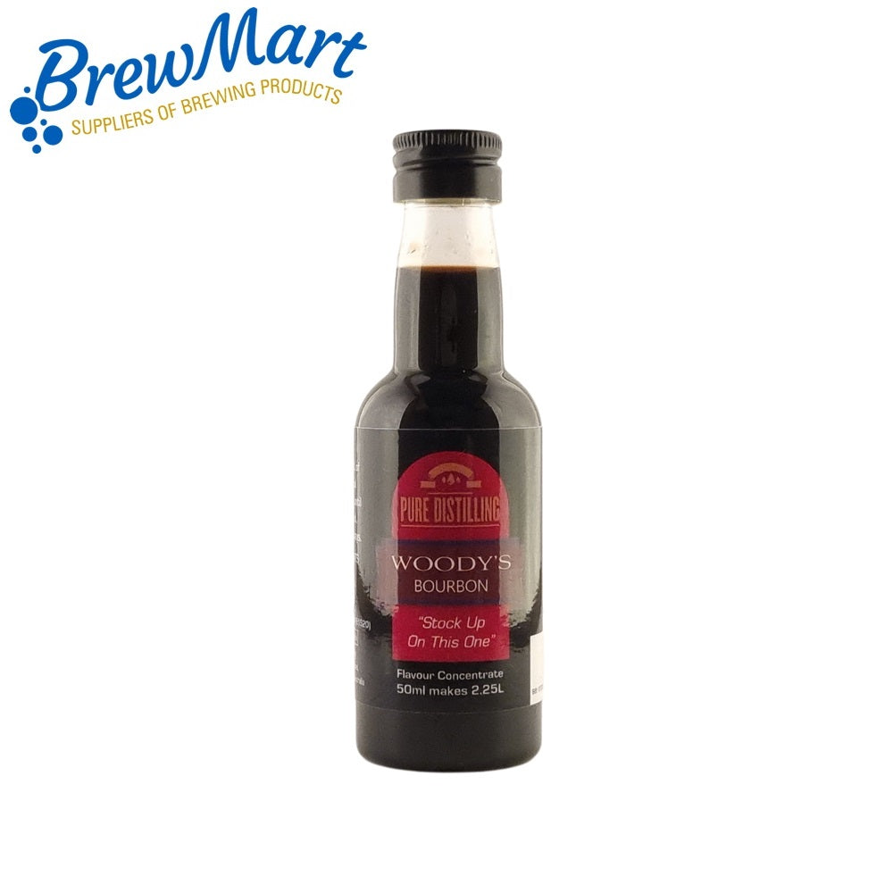 PURE DISTILLING WOODYS BOURBON ( WOODSTOCK BOURBON STYLE )