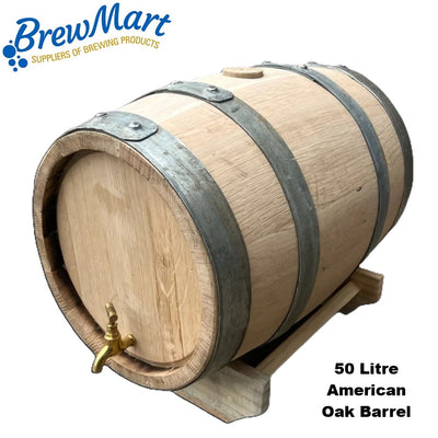 50L AMERICAN OAK BARREL - Ex BOURBON (Medium Char)