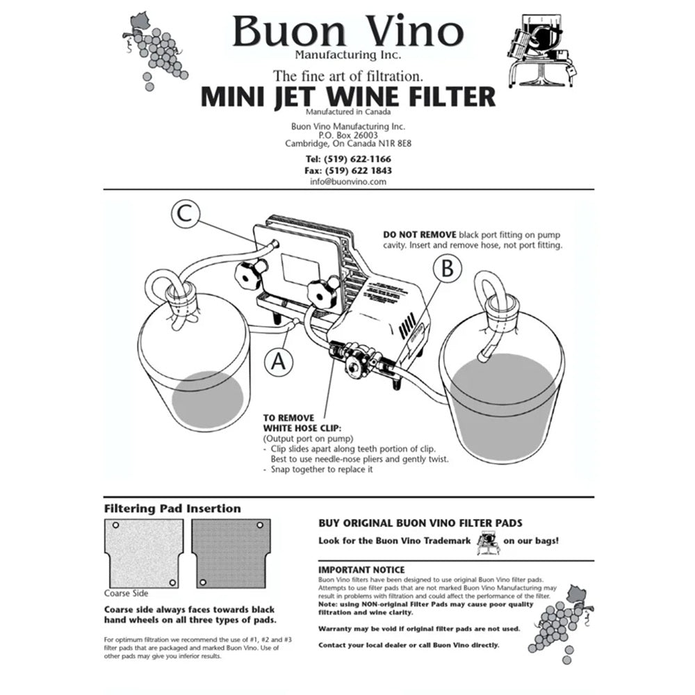 FILTER - MINIJET BON VINO