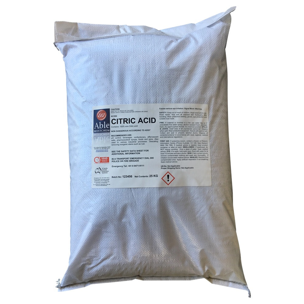 CITRIC ACID 25kg