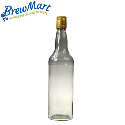 BOTTLE GLASS 750ml inc GOLD LID