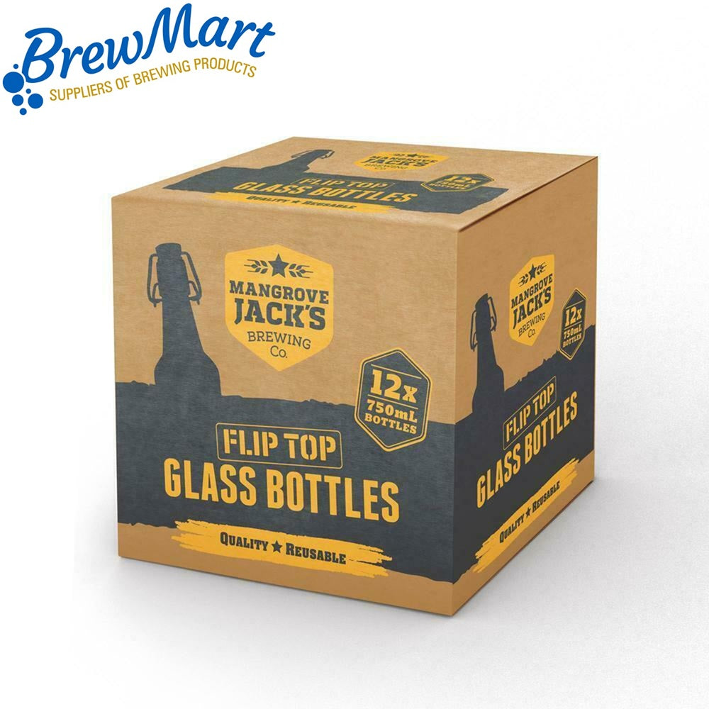 BOTTLES 750ml FLIP TOP BOX of 12