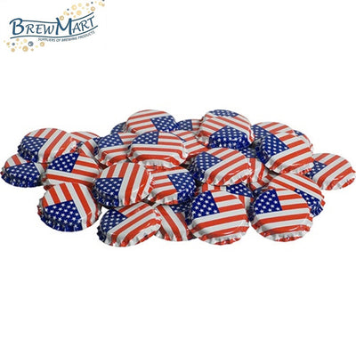 BOTTLE CAPS - AMERICAN FLAG