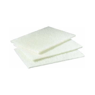 SCRUB PADS - WHITE - PACK of 3